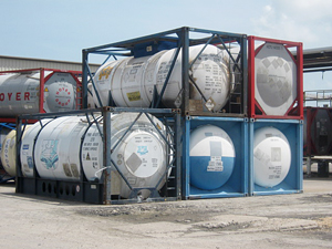 Stack of Iso Tanks